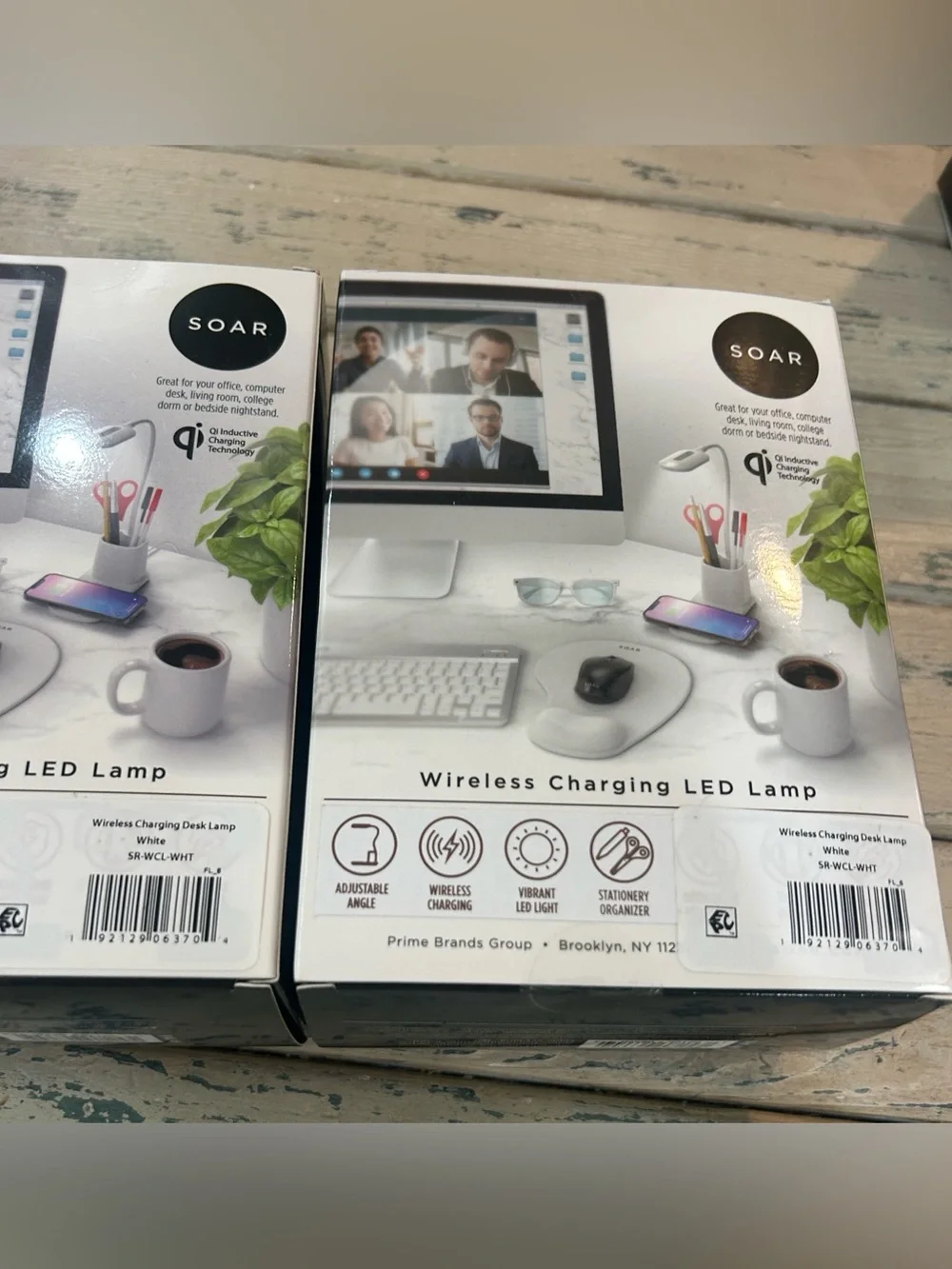 NWOT Soar Wireless Cell Phone Charging LED Lamp Pen Cup Qty 1 - Black or White